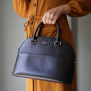 Kate Spade Black Medium Dome Satchel